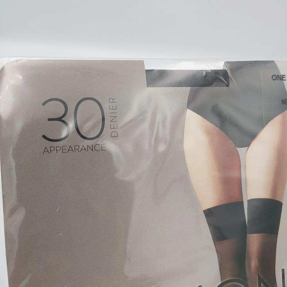 NWT Calzedonia thirty denier sheer over-the-knee socks black ONE PACK